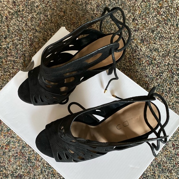 Aldo black suede heels - Picture 5 of 6